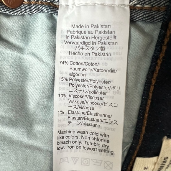 Madewell 10" High-Rise Skinny Crop Jeans Smithley Wash "Magic Pockets" Sz 26 EUC - Picture 14 of 15